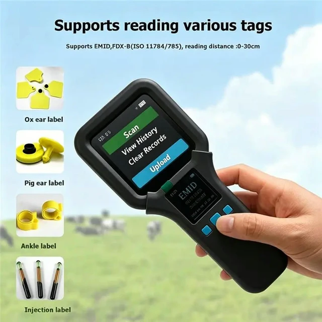 Alt view image 2 of 3 - W91D Microchip Reader For Dogs Animal For Pet Chip Microchip Pet Microchip Reader Microchip Reader
