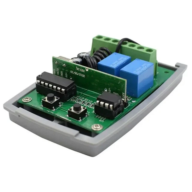 Alt view image 3 of 6 - Universal Garage Door Remote Control 2 Channel 433Mhz Remote Control, Receiver, Antenna Replacement 433Mhz Opener