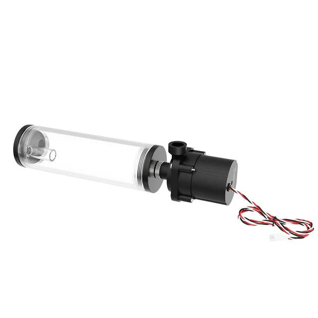 Alt view image 2 of 6 - Water Cooler Cylinder Reservoir Transparent Cylindrical Computer PC Water Cooling Tank with G1/4 Thread Tools