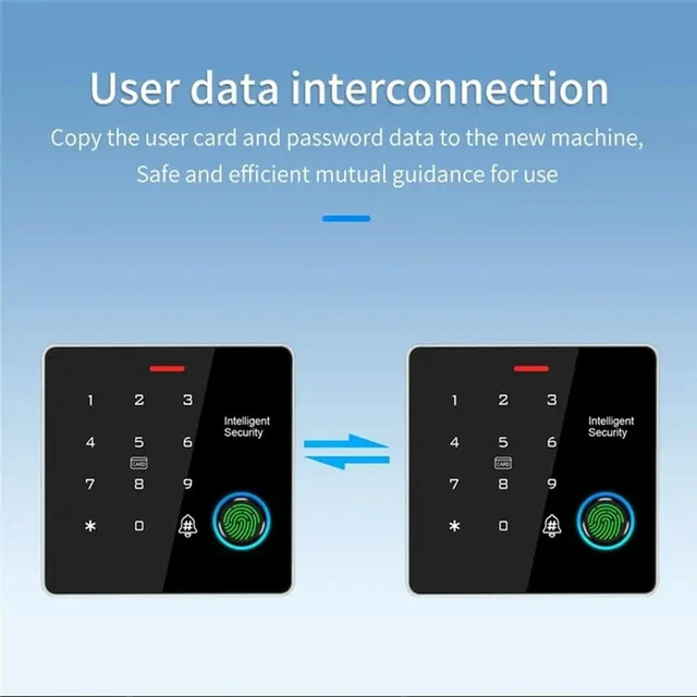 Alt view image 2 of 3 - Dual Frequency RFID Access Control System 125Khz+13.56Mhz - Password, Card, Fingerprint Options, IP67 Waterproof