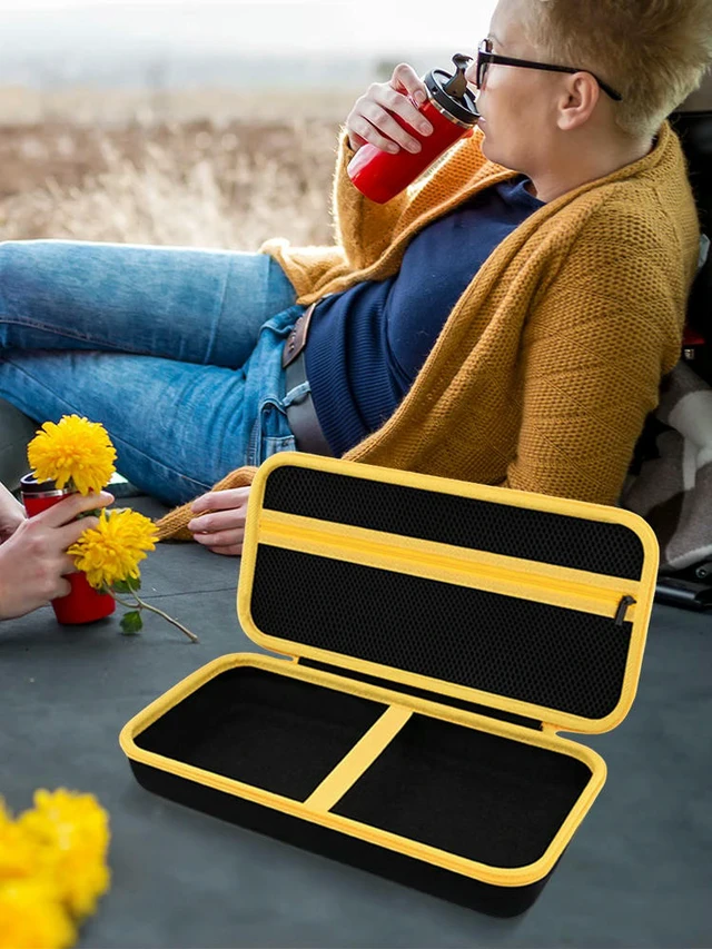 Alt view image 3 of 3 - Cordless Car Vacuum Organizer Waterproof Hard Case Dual Zipper Handheld Car Vacuum Bag for Fanttik Slim V8/V10