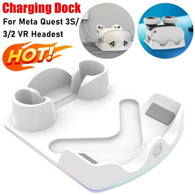 Main image of Charging Dock for Quest 3S VR Headest Fast Charging Station Headset Display Stand and Controller Mount Controller Holder
