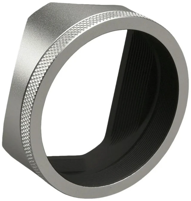 Main image of with 49mm Adapter Ring Square l Lens Hood Silver Square l Lens Hood for Fujifilm Fuji X100V X100F X100S Camera