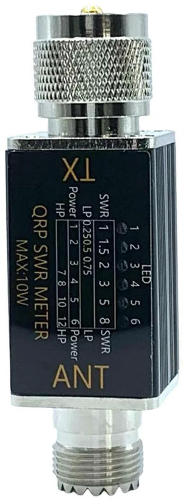 Main image of 1- 30mhz 10W 6 LED SWR Meter Shortwave SWR Power Meter No Batteries Required LED Indicator SWR Meter for Shortwave Radio