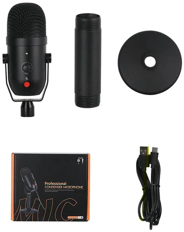 Alt view image 3 of 3 - USB Microphone Professional Condenser Microphones For PC Computer Laptop Recording Studio Singing Gaming Streaming