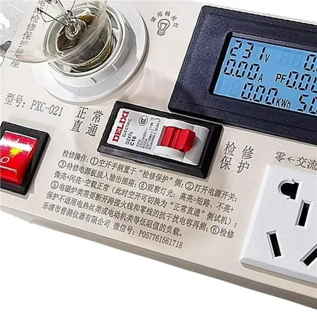 Alt view image 2 of 3 - Circuit Maintenance Protection Socket For Household Appliance Switch Power Supply Short Circuit Test Socket 2.2KW