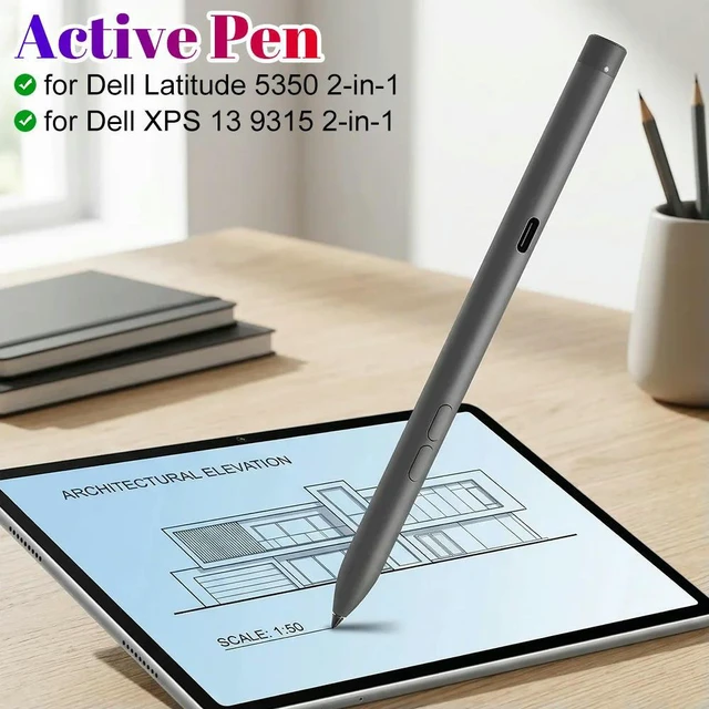 Main image of PN7522W Rechargeable Active Pen Laptop Pen 4096 Level Sensitivity Stylus Pen Palm Rejection for XPS 13 9315 2-in-1