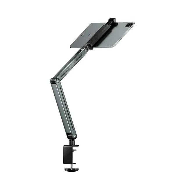 Alt view image 2 of 3 - Foldable Tablet Desktop Stand Adjustable 360° Rotation Versatile Tablet Holder Stand Aluminum Alloy for 4.5-12.9 Inche Devices