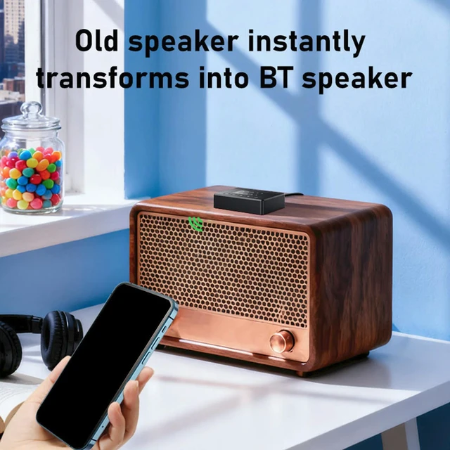 Main image of LDAC AptX-HD/AD/LL BT6.0 HiFi Audio Adapter 300mAh with Coaxial Optical Output for Gym/Waiting Room/Demonstration Meeting