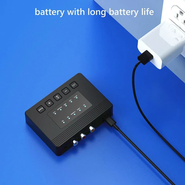 Alt view image 2 of 6 - LDAC AptX-HD/AD/LL BT6.0 HiFi Audio Adapter 300mAh with Coaxial Optical Output for Gym/Waiting Room/Demonstration Meeting