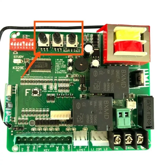 Alt view image 2 of 6 - T329E Soft Start For Only Magnetic Limit Switch NO Sliding Gate Opener Motor Control Board Electronic Card Controller