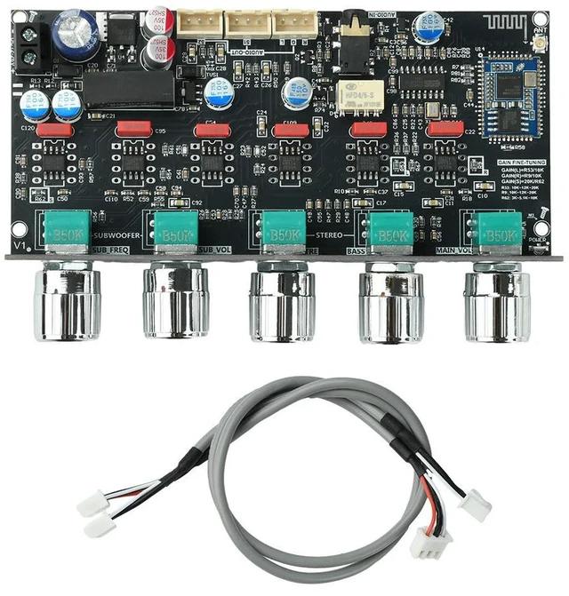 Main image of ZK-PRO2 Power Amplifier Decoding Board Fever Pre Stage Tone Board 2.1 Channel Subwoofer With High Pass BT Decode QCC3034+ES9023