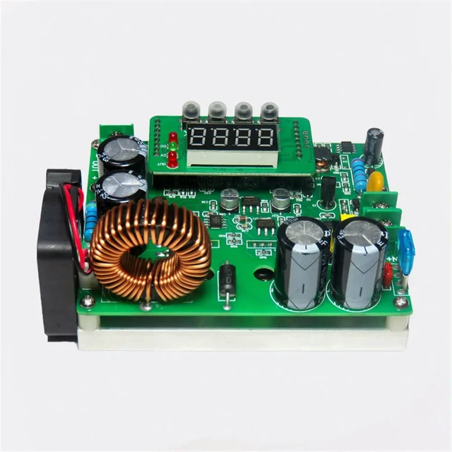 Alt view image 2 of 3 - DKP6012 Adjustable Step-Down Module Digital Display DC-DC Large Power Board Modules Lithium Charger Regulator Lithium Charger