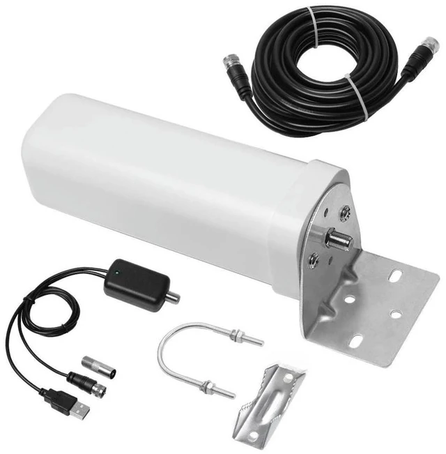 Main image of 600 Miles HDTV Digital Antenna ABS Signal Amplified TV Antenna Wear Resist HD 4K Digital TV Antenna for Roof Utility Pole RV