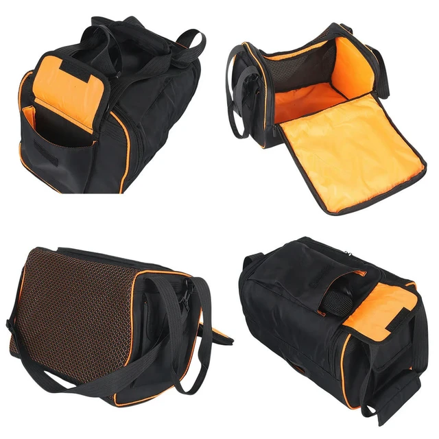 Alt view image 2 of 6 - Outdoor Speaker Bag for BandBox Trio Shock Absorbing Lining Multi Compartment Travel Case