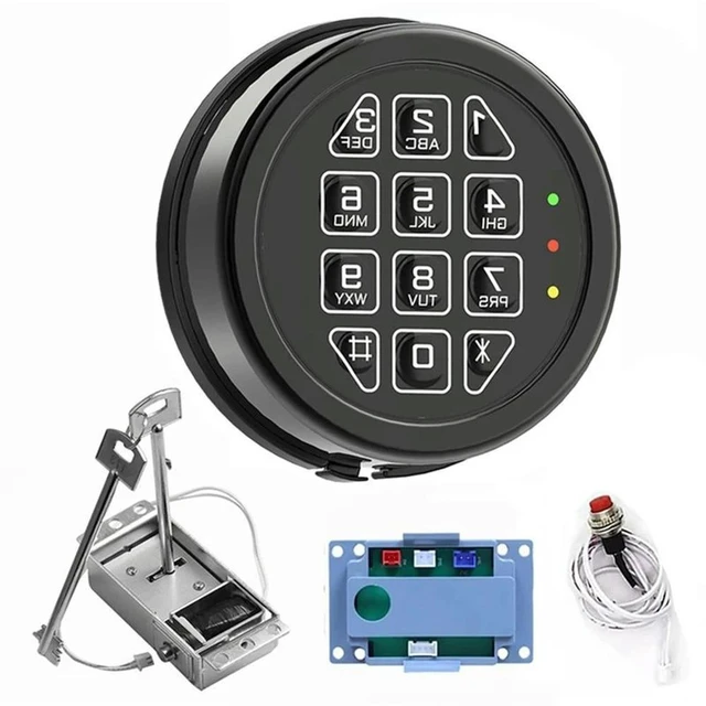 Main image of Replacement Electronic Safe Lock Panel Kit Solenoid Lock And 2 Emergency Keys Included