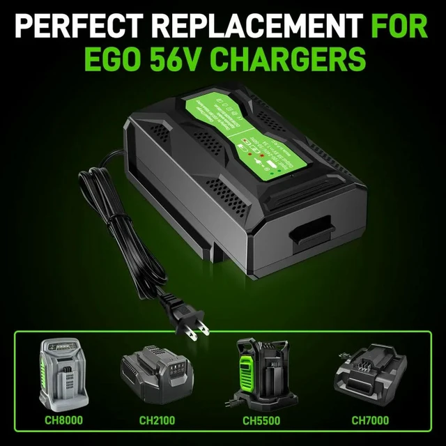 Alt view image 2 of 6 - Mini Charger Fast Charger Compatible with For EGO 56V Batteries Replacement for EGO 56V Chargers Models CH3200 CH5500