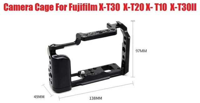 Main image of Aluminum Camera Cage For Fujifilm Fuji X-T30 X-T20 X- T10 X-T30II Protective Cage Accessories Quick Release Plate