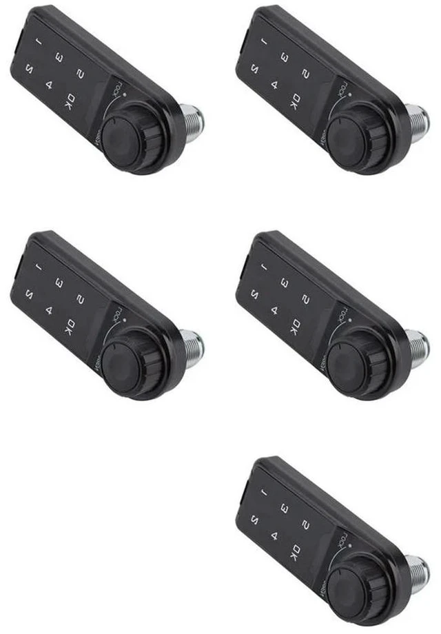 Main image of 5X Door Access Digital Electronic Security Cabinet Coded Locker Contact Keypad Password Key Access Lock-A