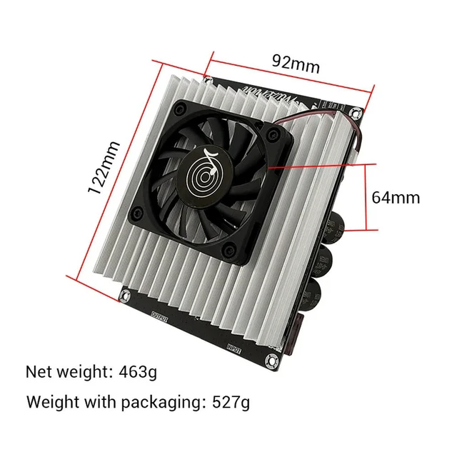 Alt view image 3 of 3 - 1200W 50A High Current Boost Power Module Dual Inductor Sufficient Power Audio Amplifier Dedicated Power Supply