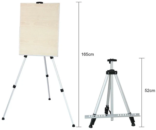 Main image of 1.6m Painting Easel for Children Wooden Easel Tripod Display Telescopic Shelf Folding Draw Table Easel Artist Easel