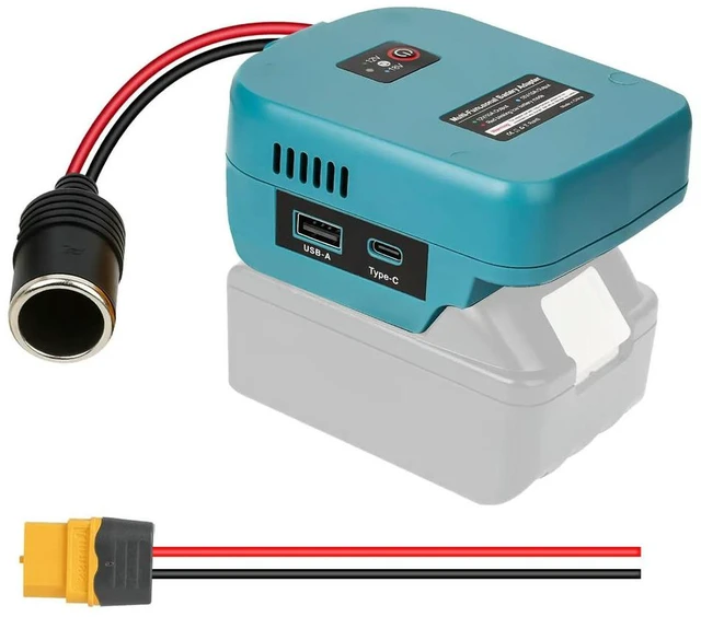 Main image of Step-down Converter Power Adapter Compatible with For Makita 18V Lithium Batteries for DIY Projects with Cigarette Lighter Plug