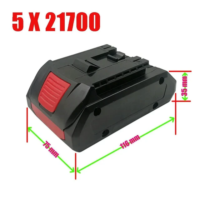 Alt view image 2 of 3 - PCB Charging Protection Plate Housing 5x21700 BAT618 Lithium-ion Batteries Plastic Housing for Bosch 18V Tool Housing