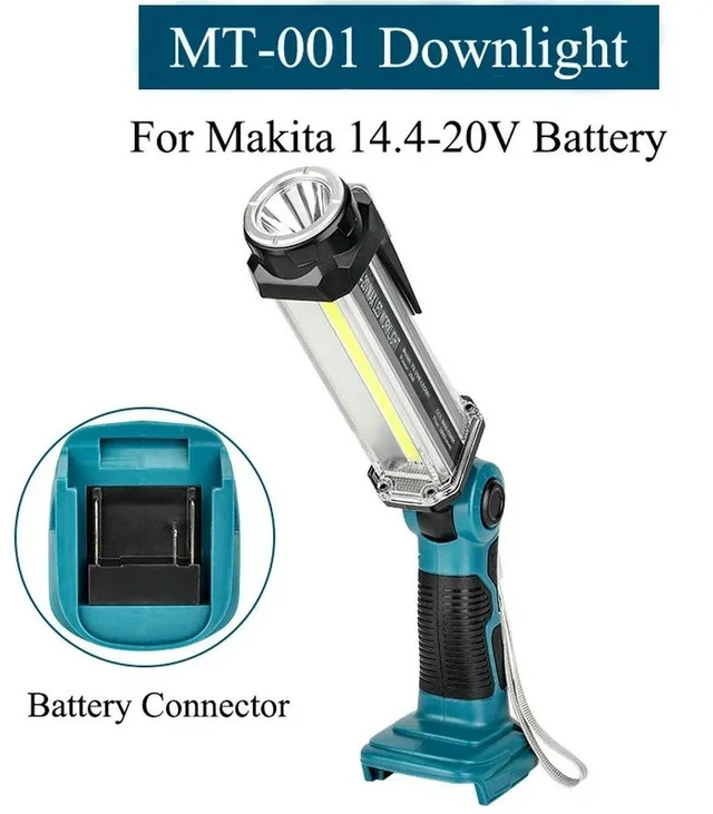 Main image of Camping Light 35W Outdoor Flashlight LED Work Light for Makita 18V Li-Ion Batteries for Auto Repair Workplace Lighting