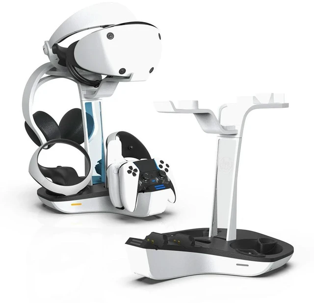 Main image of Gamepad Charging Stand LED Indicator Light Game Controller Charger Station Helmet Earphones Bracket for PS VR2