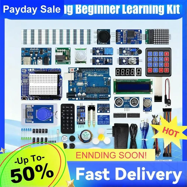 Main image of Most Complete Starter Kit for UNO R3 STEM Projects Most Complete Electrnoics Starter Kit LEDs for IDE