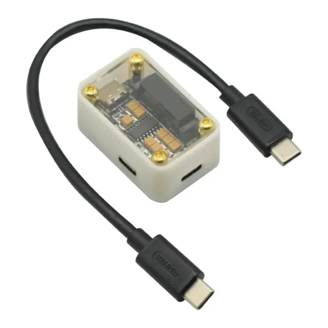 Alt view image 2 of 3 - Type-C Isolation Filter 480M Rate 1500v Voltage Isolation Ground Isolation for Digital Broadcast Decoding Amplifier Sound Card