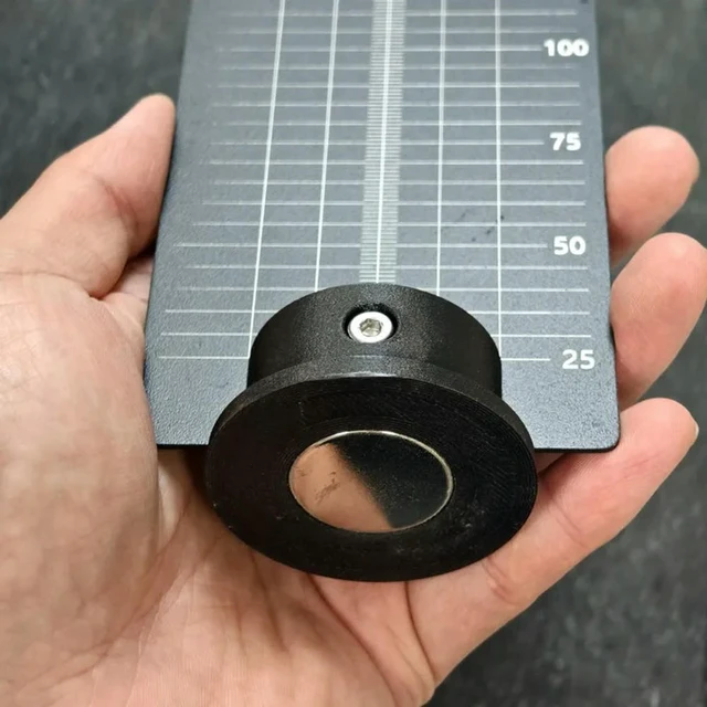 Alt view image 3 of 3 - Safety Shield Optical Baffle Consumables Stainless Steel Double-Sided With Magnetic Base Height Scale