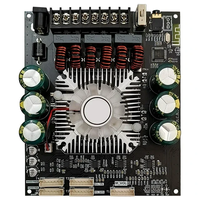 Alt view image 2 of 3 - HT22 Bluetooth Power Amplifier Module 2.1 Channel 160WX2+220W TDA7498E Subwoofer Board Module