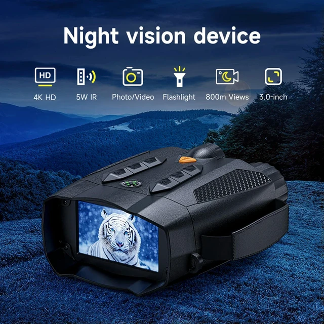 Alt view image 3 of 3 - Infrared Night Vision Goggles 800M Night Range Digital Night Binoculars 3inch IPS Screen Infrared Binoculars for Outdoor Camping
