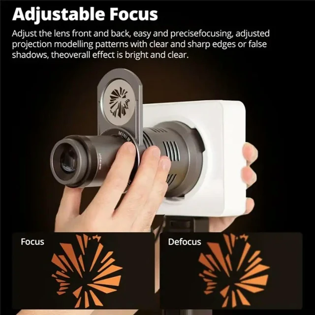 Alt view image 2 of 3 - AL20 Flash Snoot For Photography Conical Lens Spotlight Art Special Shaped With Optical Lens And 20 Gobos For Mo