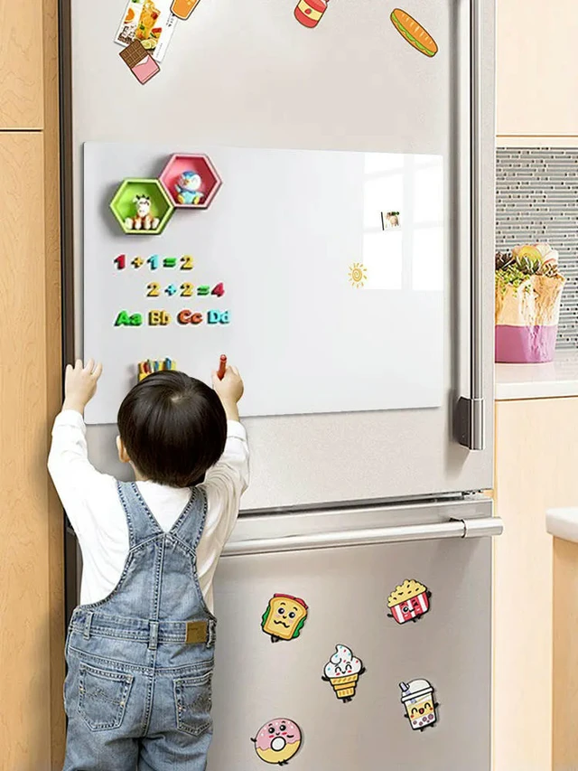 Alt view image 3 of 3 - Magnetic White Board Sticker Wall Dry Erase Board Magnetic Whiteboard Contact Paper for Teaching Training Office and Home Use