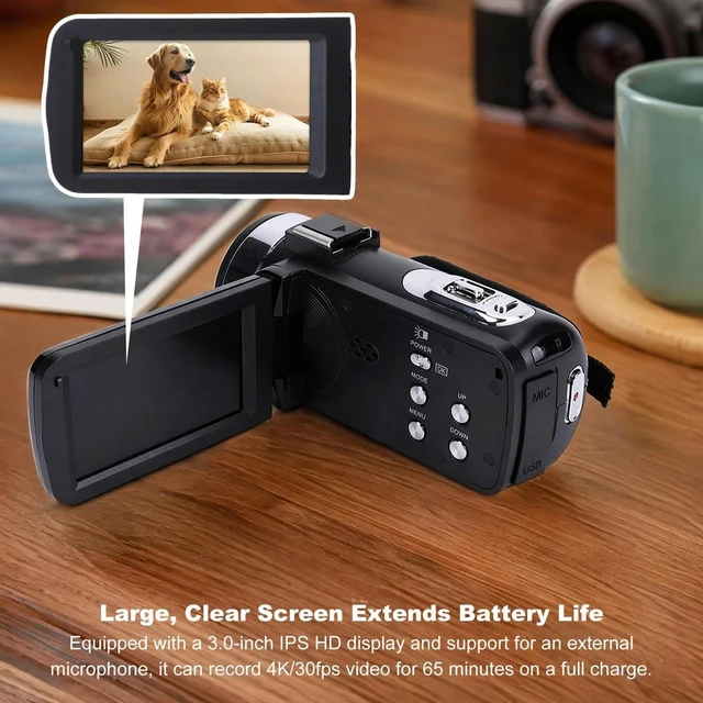 Main image of 4K 80MP Vlogging Camera 18X Digital Zoom Digital Camcorder 3inch IPS Screen for Sports Events Family Gatherings