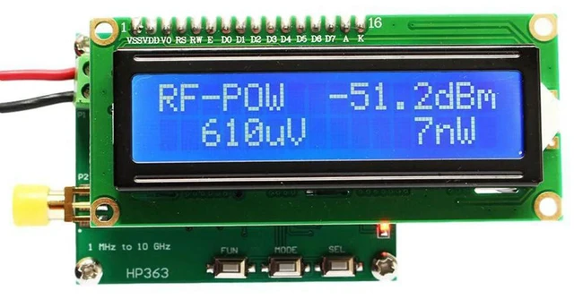 Main image of HP363 ligent Digital RF Power Meter 1MHz to 10GHz -50 to 0dBm RF Signal Measuring Meter Module for Calibration