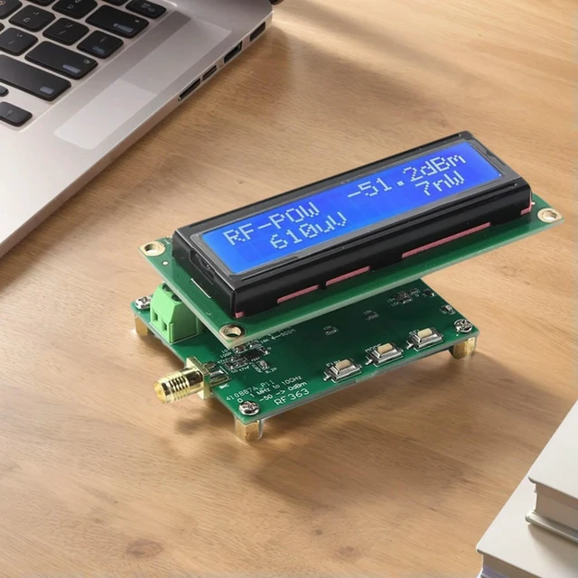 Alt view image 3 of 6 - HP363 ligent Digital RF Power Meter 1MHz to 10GHz -50 to 0dBm RF Signal Measuring Meter Module for Calibration