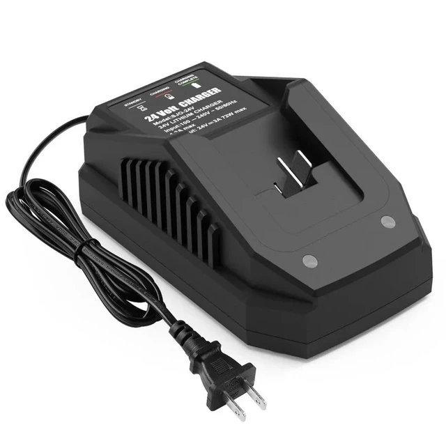 Alt view image 3 of 3 - Lithium Fast Charger Compatible with For SNOW JOE 24V Lithium Batteries Replacement Charger Fast-charging Dock