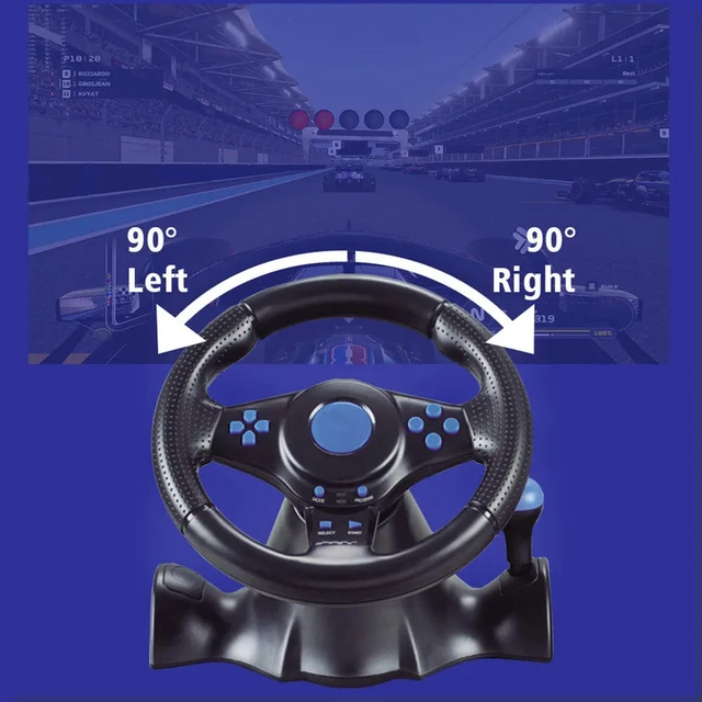 Alt view image 2 of 3 - Racing Steering Wheel Dual Clutch Launch Control Steering Wheel With Manual Shifter for Switch/ One/360//PS2/PS3/PC