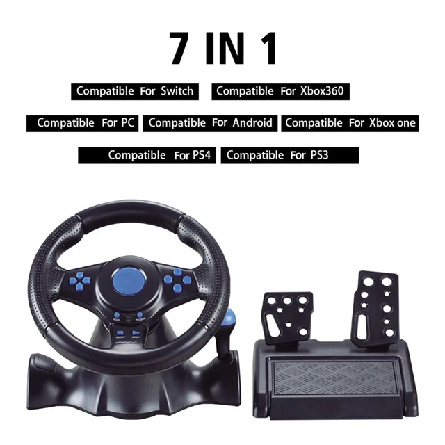 Alt view image 3 of 3 - Racing Steering Wheel Dual Clutch Launch Control Steering Wheel With Manual Shifter for Switch/ One/360//PS2/PS3/PC