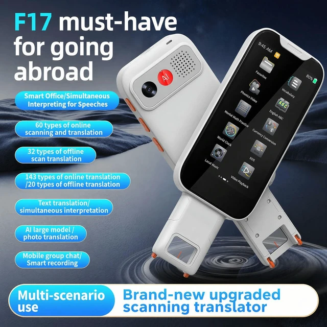Alt view image 2 of 6 - 1500mA Foldable Scan Translator Pens 143 Language Translator Pen Online/Offline Translator Pen for Language Learners