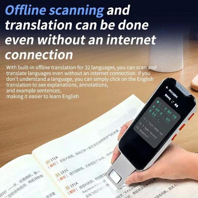 Main image of 1500mA Foldable Scan Translator Pens 143 Language Translator Pen Online/Offline Translator Pen for Language Learners