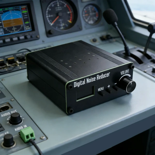 Alt view image 2 of 3 - Audio Signals Digital Noise Reducer for HF Radio Shortave Audio Signals Low Pass Filter(LPF) with DSP Built-in Speaker