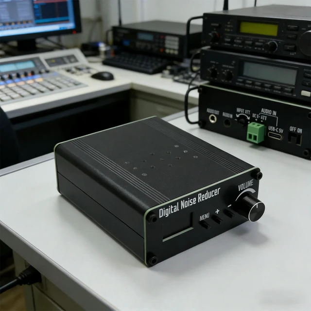 Alt view image 3 of 3 - Audio Signals Digital Noise Reducer for HF Radio Shortave Audio Signals Low Pass Filter(LPF) with DSP Built-in Speaker