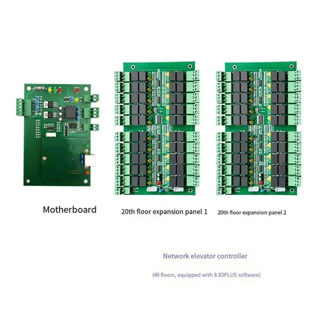 Alt view image 3 of 3 - 40 Floors Elevator Access Control Board For Access Control System Lift Access Controller Panel