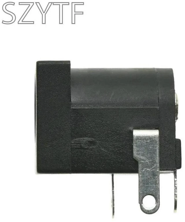 Alt view image 4 of 6 - 10PCS 5.5x2.1MM DC-005 Black DC Power Jack Socket DC Connectors Supply Barrel-Type Right Angle PCB Mount Terminal