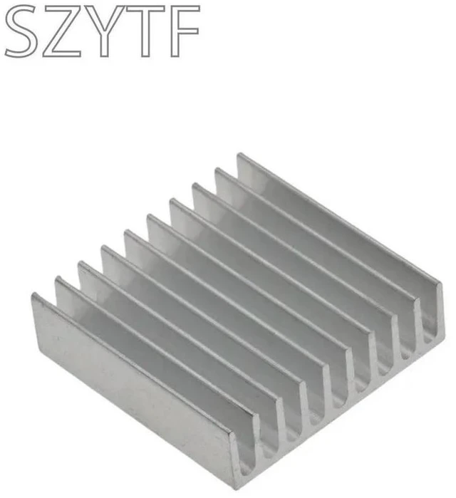 Alt view image 4 of 6 - Heatsink Radiator Cooler Radiator 35x35x10MM Black Slot Heat Sink