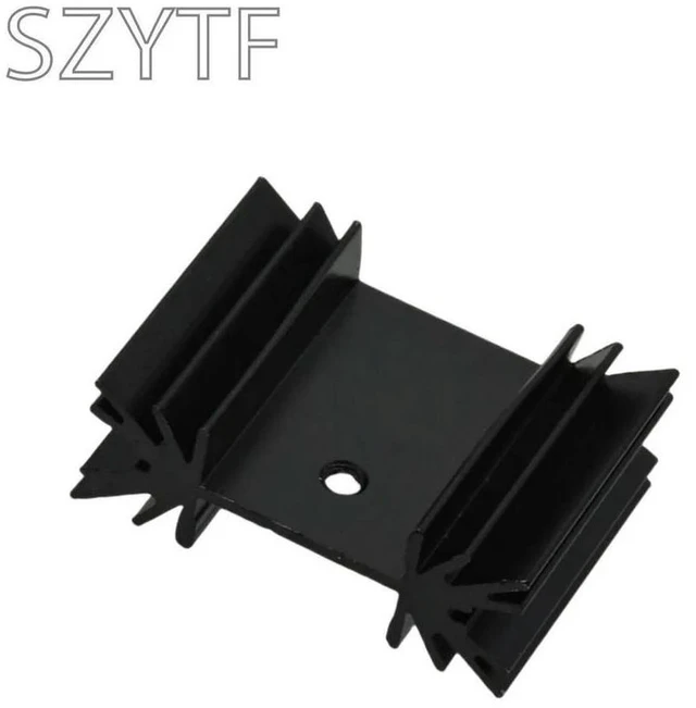 Alt view image 5 of 6 - 5PCS MOS Transistor Tube Heatsink Radiator Cooler Radiator 25×34×12MM Heat Sink FINS IC